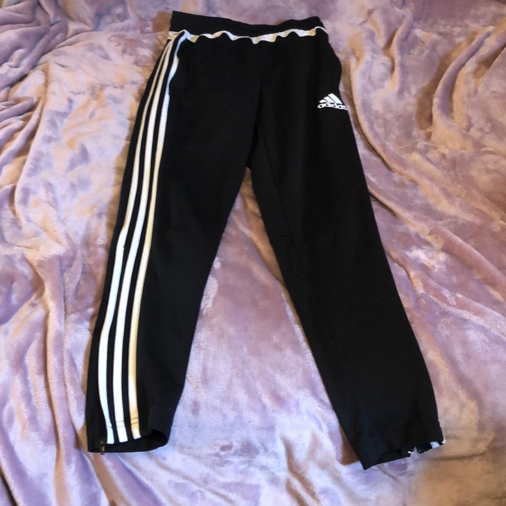 Adidas black joggers